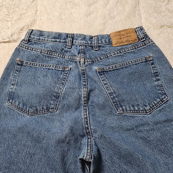 Vintage Eddie Bauer Loose-Fit Blue Denim Jeans 14P - Picture 9 of 10